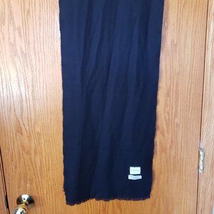 Sunspel Extra Fine Merino Wool Scarf - Navy